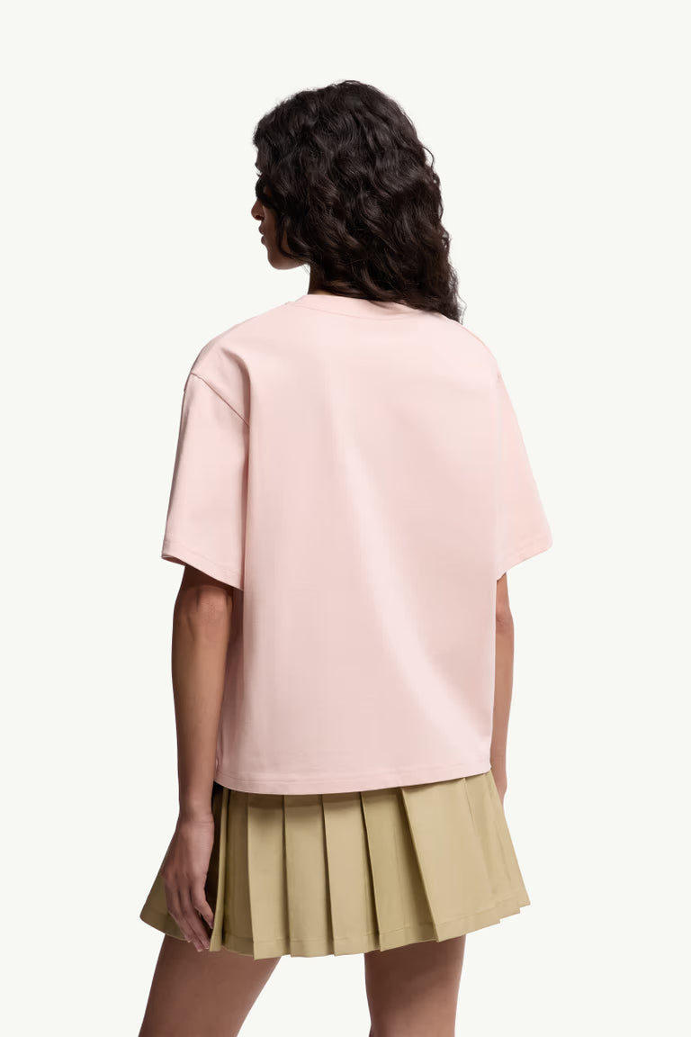 Embroidered Cherry Logo Cotton T-Shirt